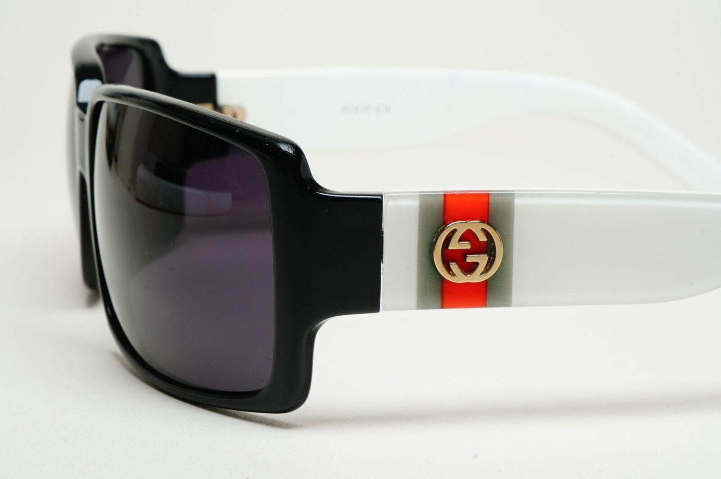 Gucci Sunglasses 2005 Vintage Black Wrap White GG 2563/S PR7 60mm 110225