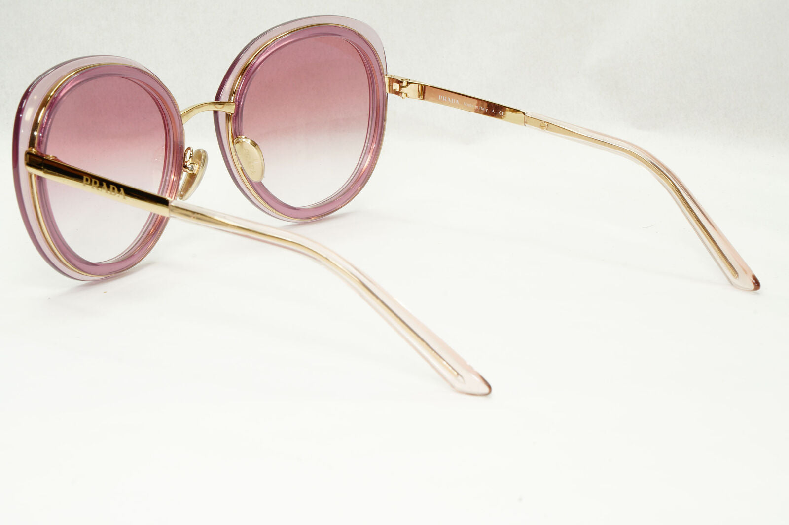 Prada Sunglasses Round Red Opal Buganville Violet Round PR54YS SPR 54Y 05Y-02O