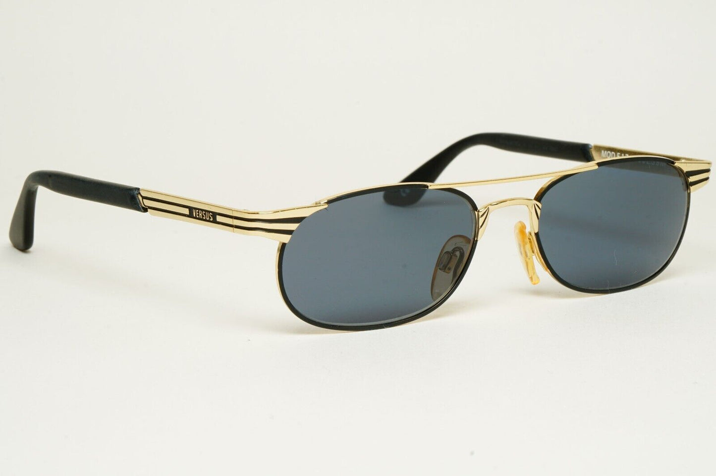 Versus Sunglasses 1996 by Gianni Versace Vintage Gold Black MOD F17 COL 39M