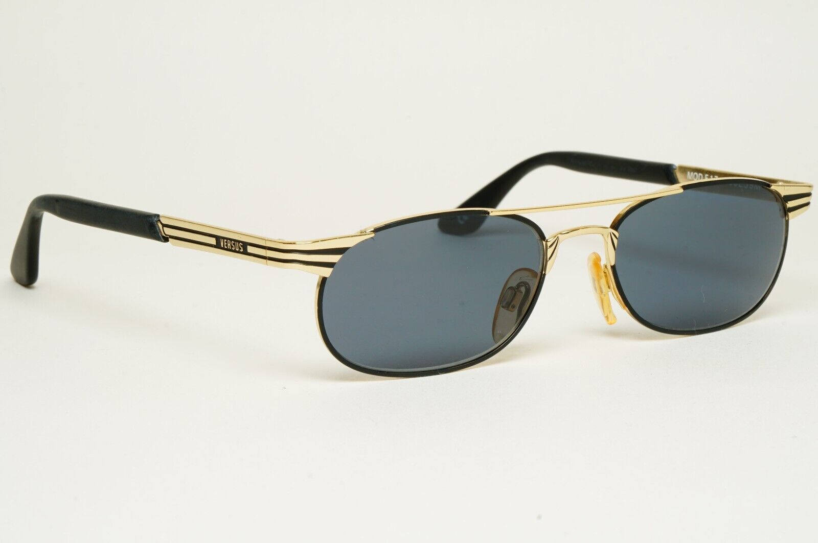 Versus Sunglasses 1996 by Gianni Versace Vintage Gold Black MOD F17 COL 39M