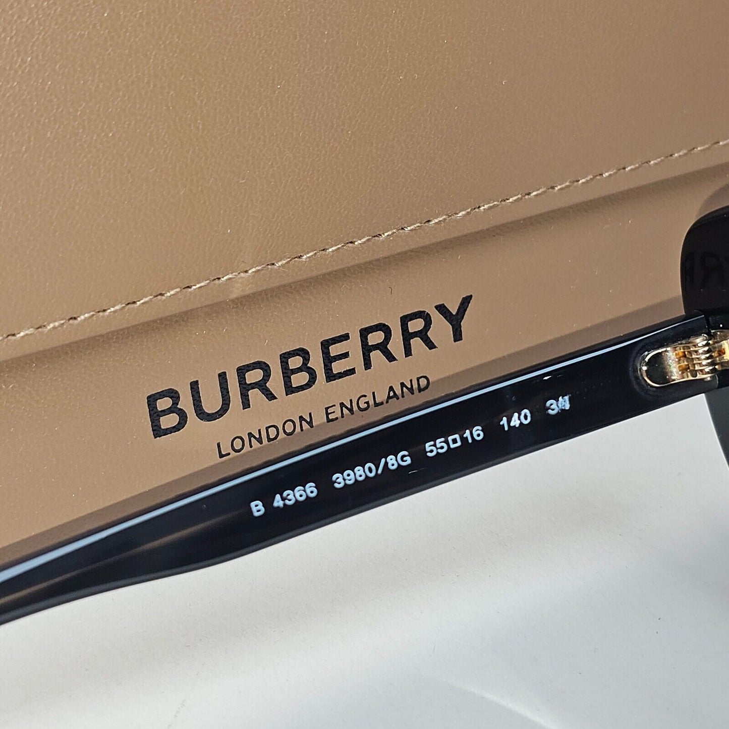 Burberry Sunglasses Tamsin Black Cat Eye Square Gradient BE 4366 3980/8G 55mm