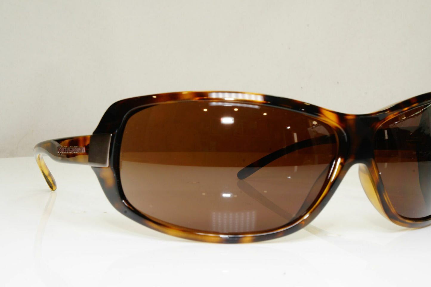 Dolce & Gabbana Brown Wrap Large Sunglasses Havana Womens D&G 6019 502/73 29231