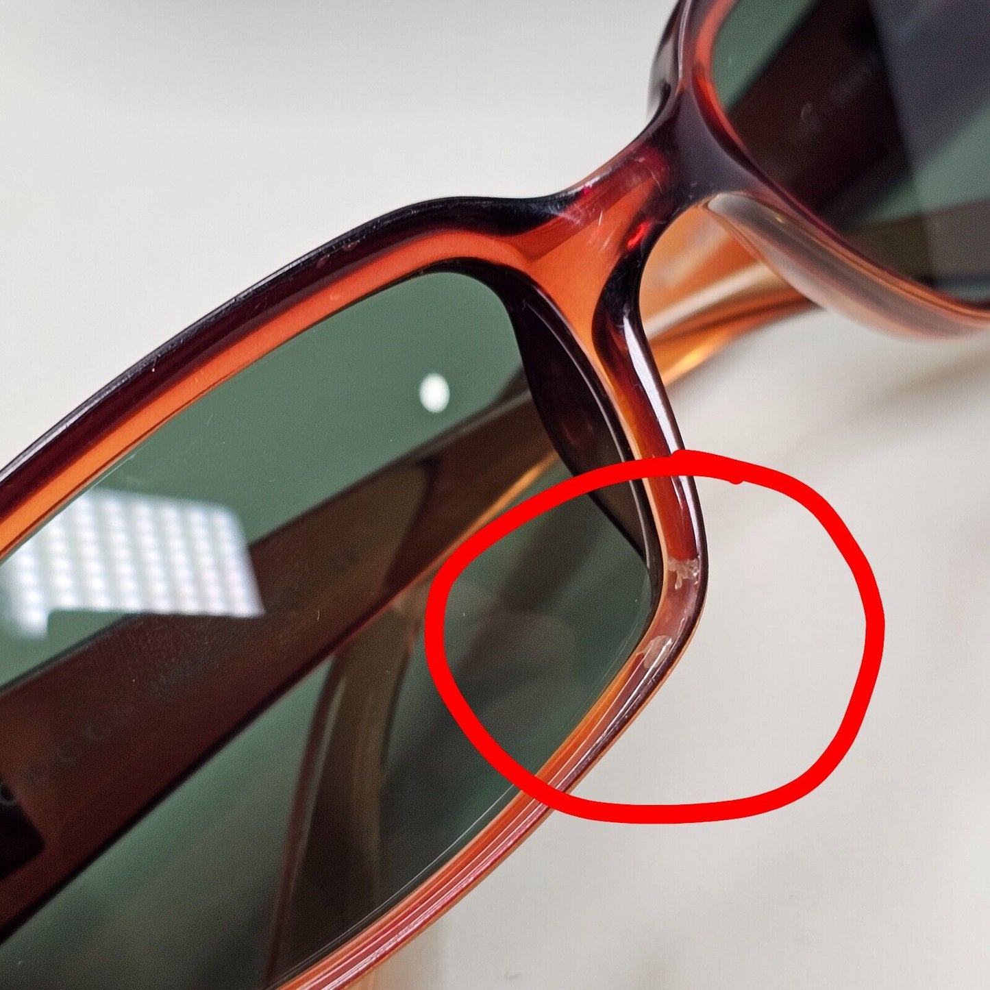 Gucci Sunglasses 1999 Vintage Brown Honey Green Rectangle GG 2455/S T8V 131024