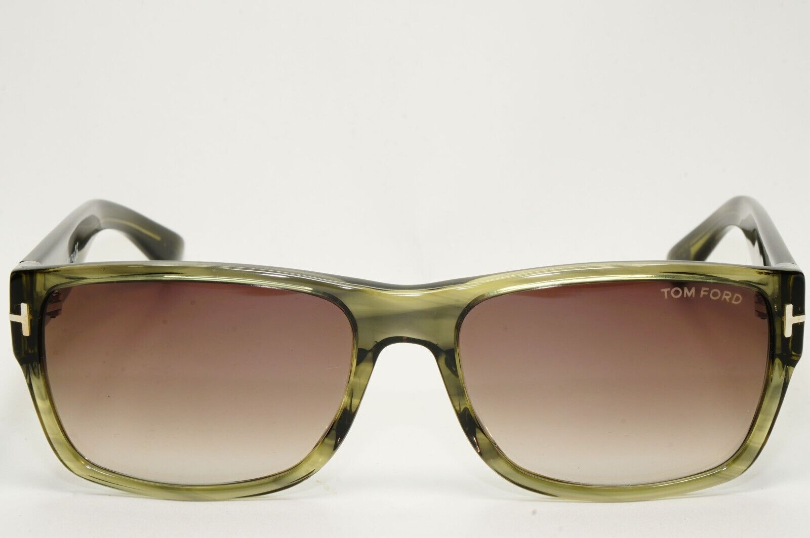 Tom Ford Sunglasses Mason Green Transparent Brown Grad FT0445 TF 445 95K 56mm