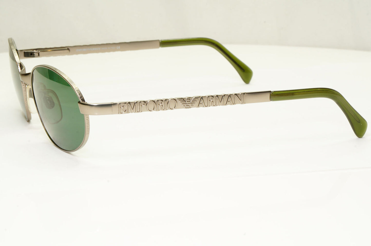 Emporio Armani 1997 Vintage Sunglasses Mens Womens Metal Silver Square 107-S 815