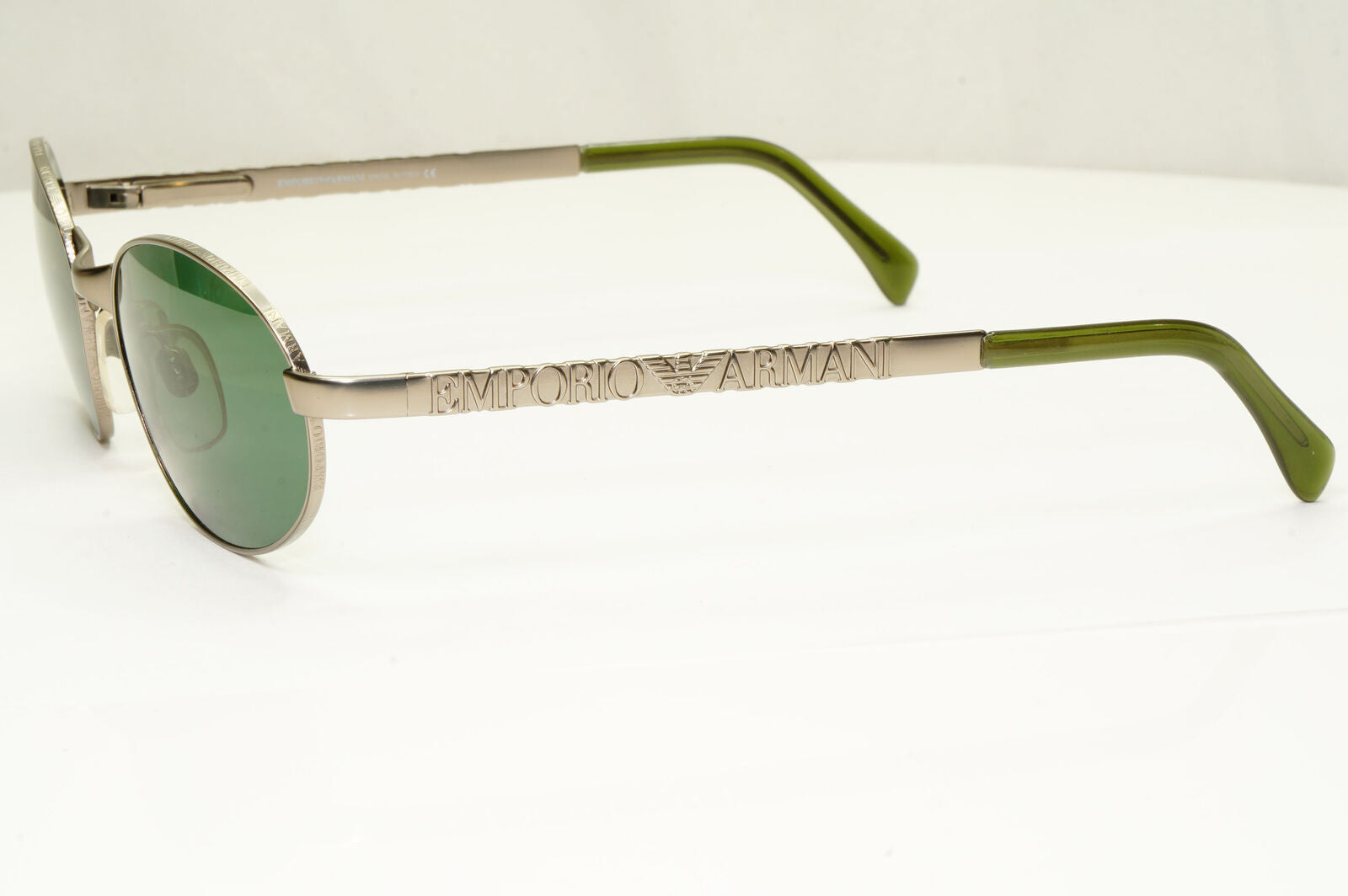 Emporio Armani 1997 Vintage Sunglasses Mens Womens Metal Silver Square 107-S 815