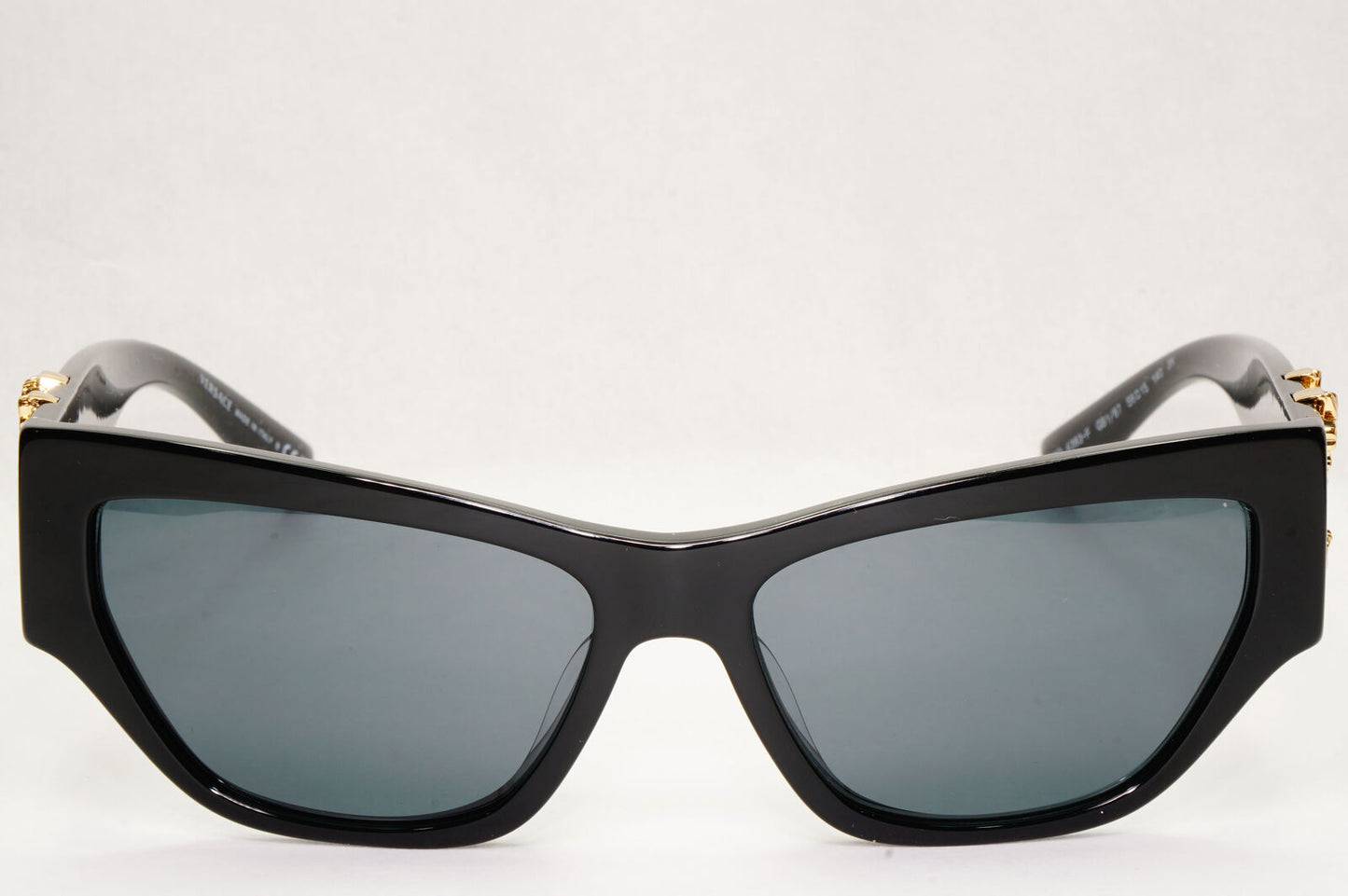 Versace Sunglasses Black Gold V Grey Square MOD VE 4383-F GB1/87 56mm