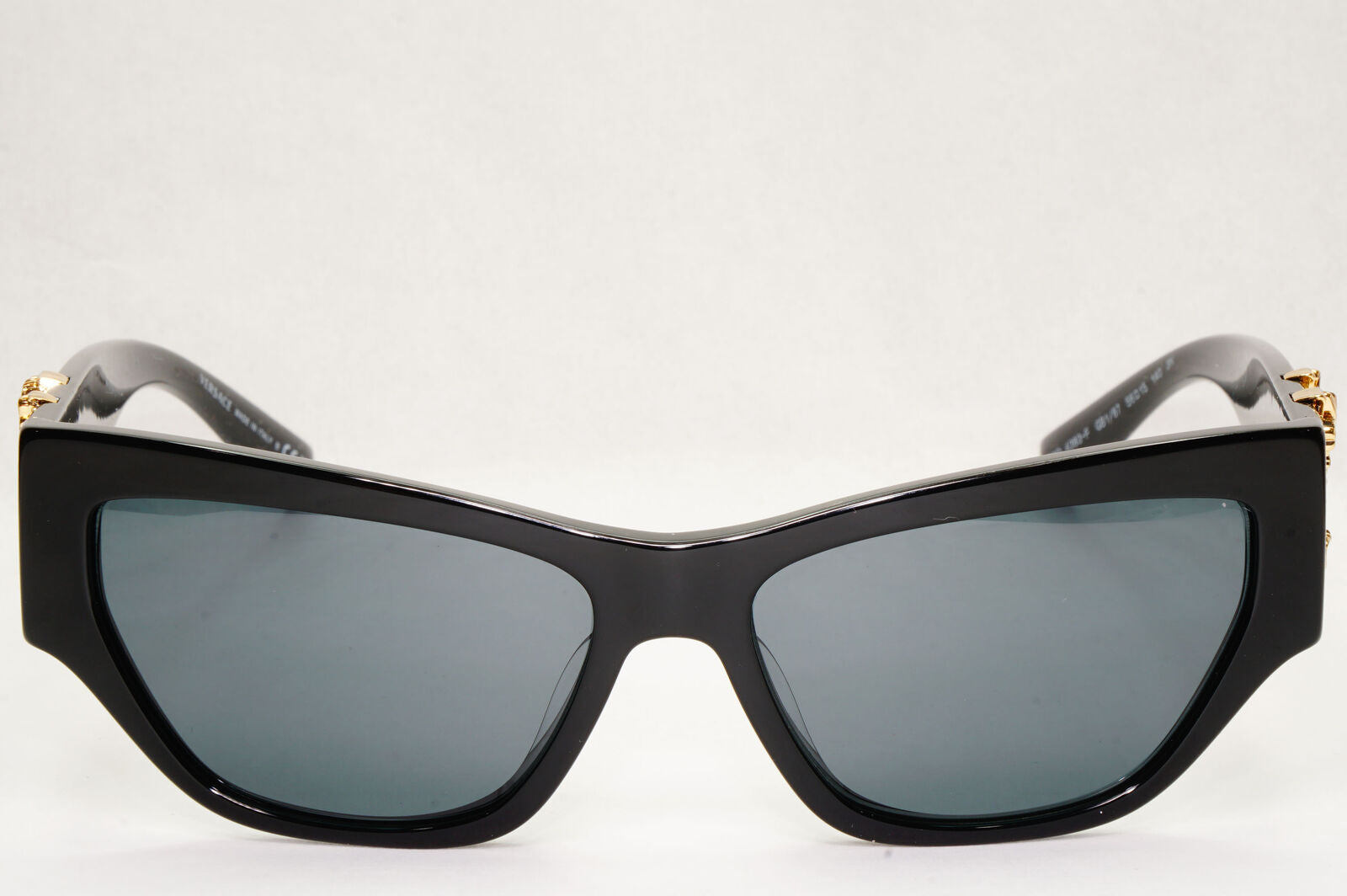 Versace Sunglasses Black Gold V Grey Square MOD VE 4383-F GB1/87 56mm