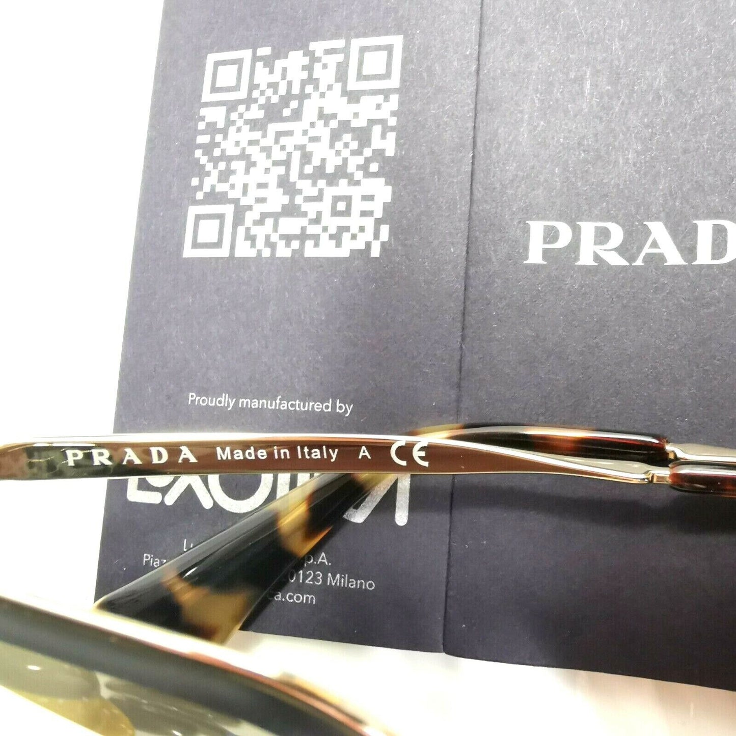 Authentic PRADA Womens Gold Silver Sunglasses Cinema Floral SPR 68T ZVN-121