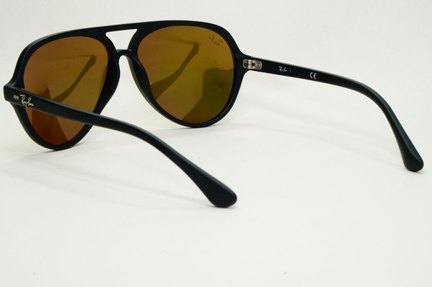 Ray-Ban Sunglasses 2010 Vintage CATS 5000 Rare Black Pink Gold RB 4125-F 901S/Z2