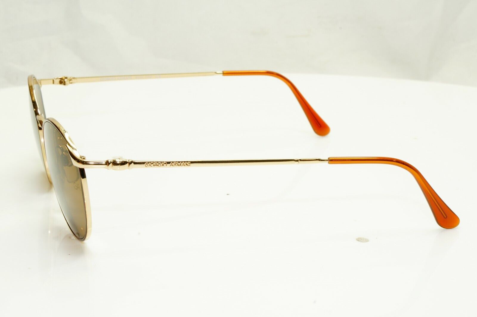 Authentic Giorgio Armani 1997 Vintage Sunglasses Gold Brown Mens Womens 132 759