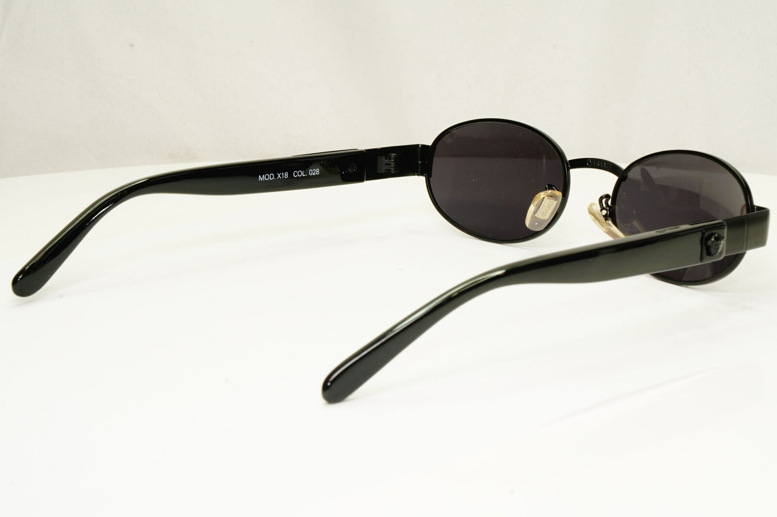 Gianni Versace 1996 Vintage Mens Metal Black Medusa Sunglasses MOD X18 COL 028