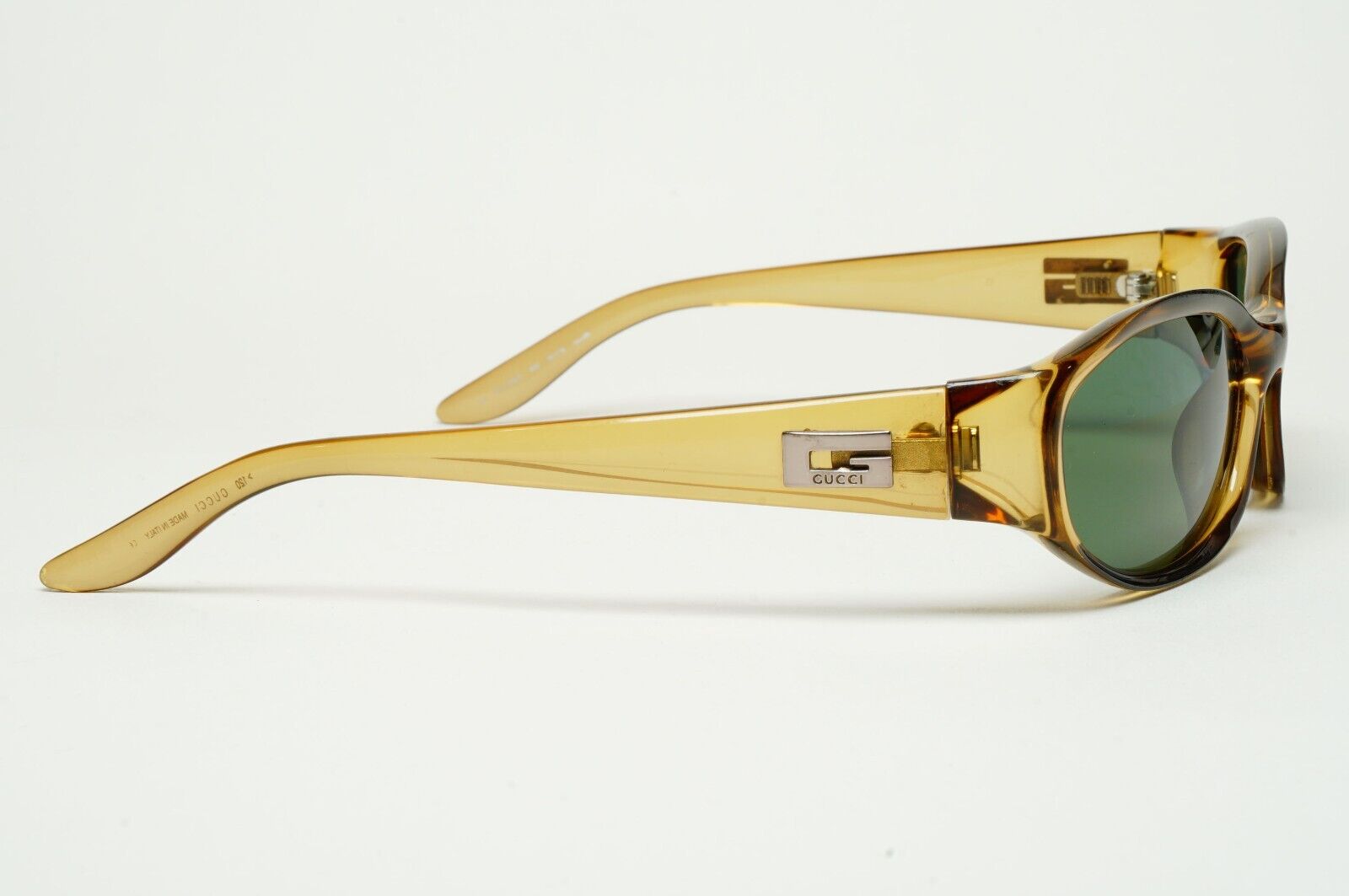 Gucci Sunglasses 1998 Vintage Honey Transparent Brown Green GG 2456/S K02 290125