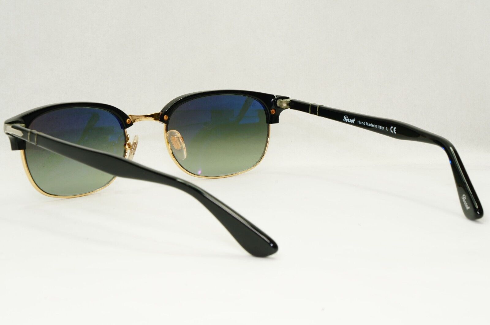 Persol Sunglasses 2015 Black Grey Gradient Rectangle Vintage 8139-S 95/71 52mm