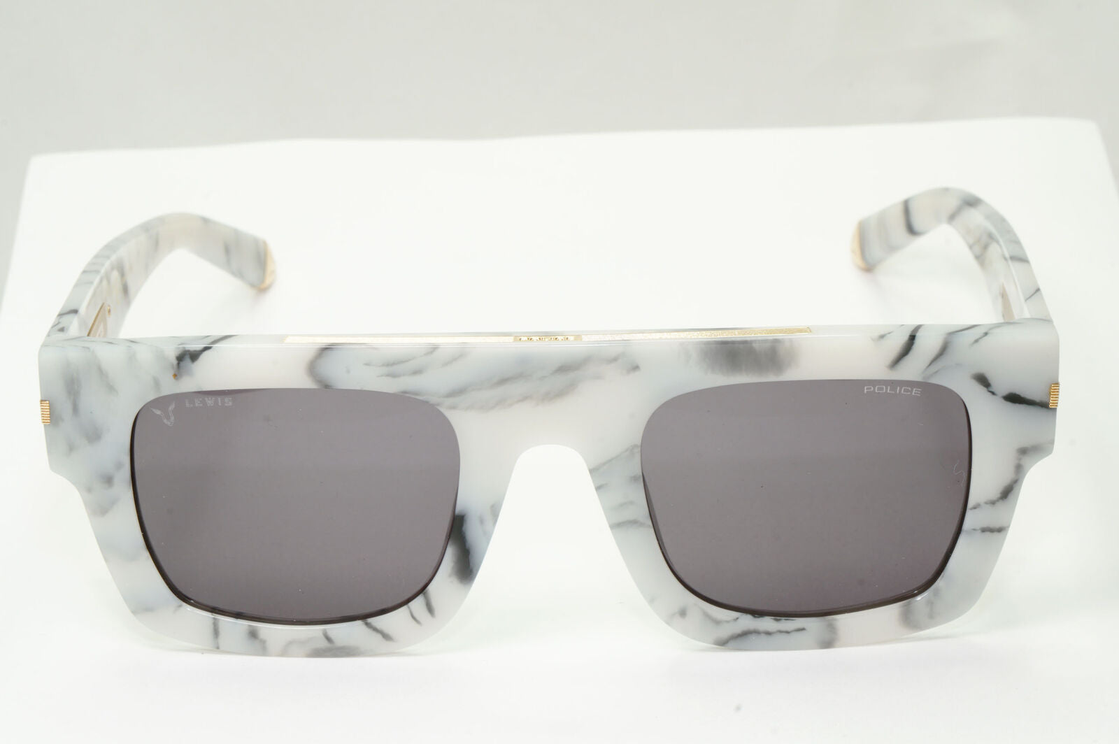 Police Lewis Hamilton F1 Sunglasses Grey Marble Acetate Square SPL E13 COL 09YL