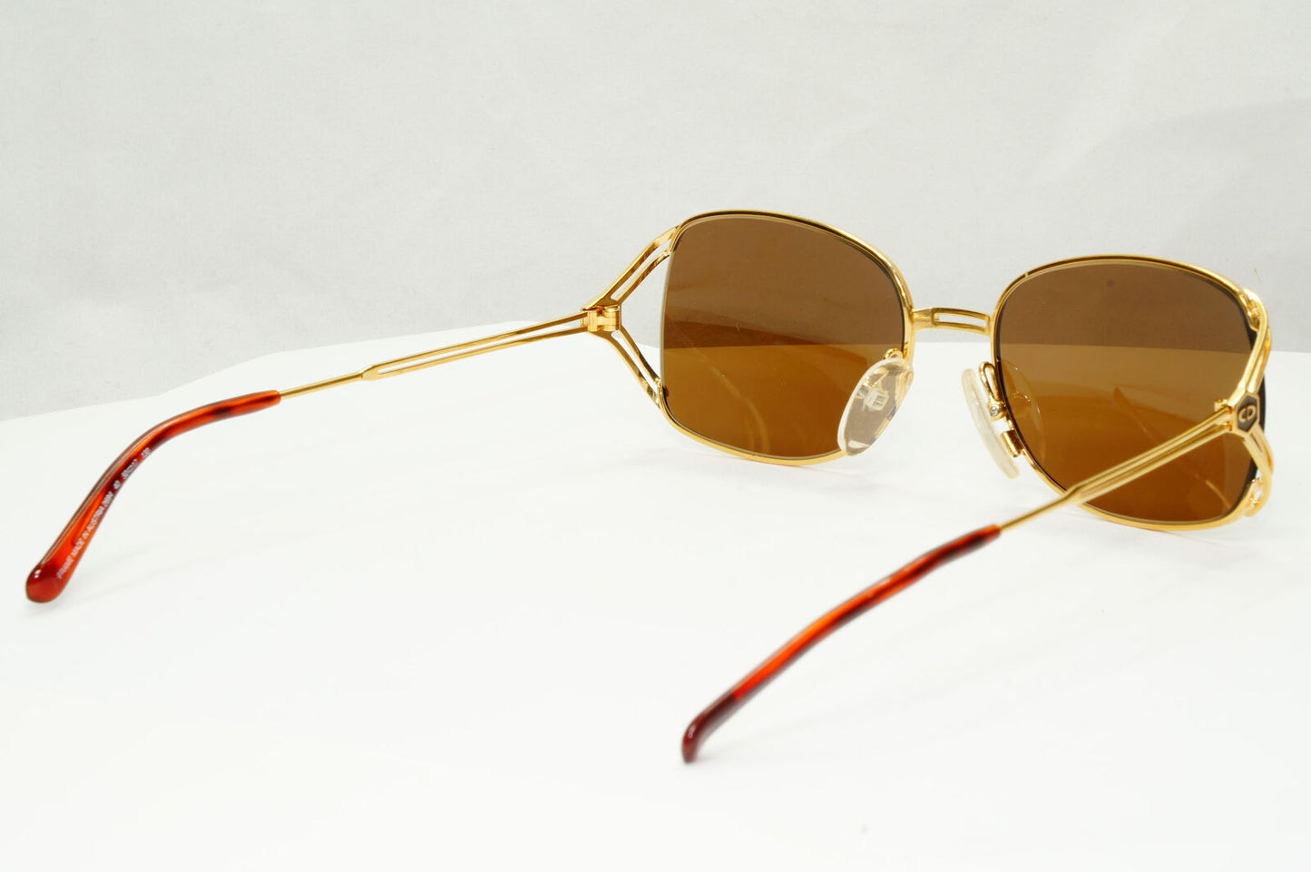 Dior 1990s Vintage Sunglasses Austria Gold Brown Square Retro 2694 40 37420