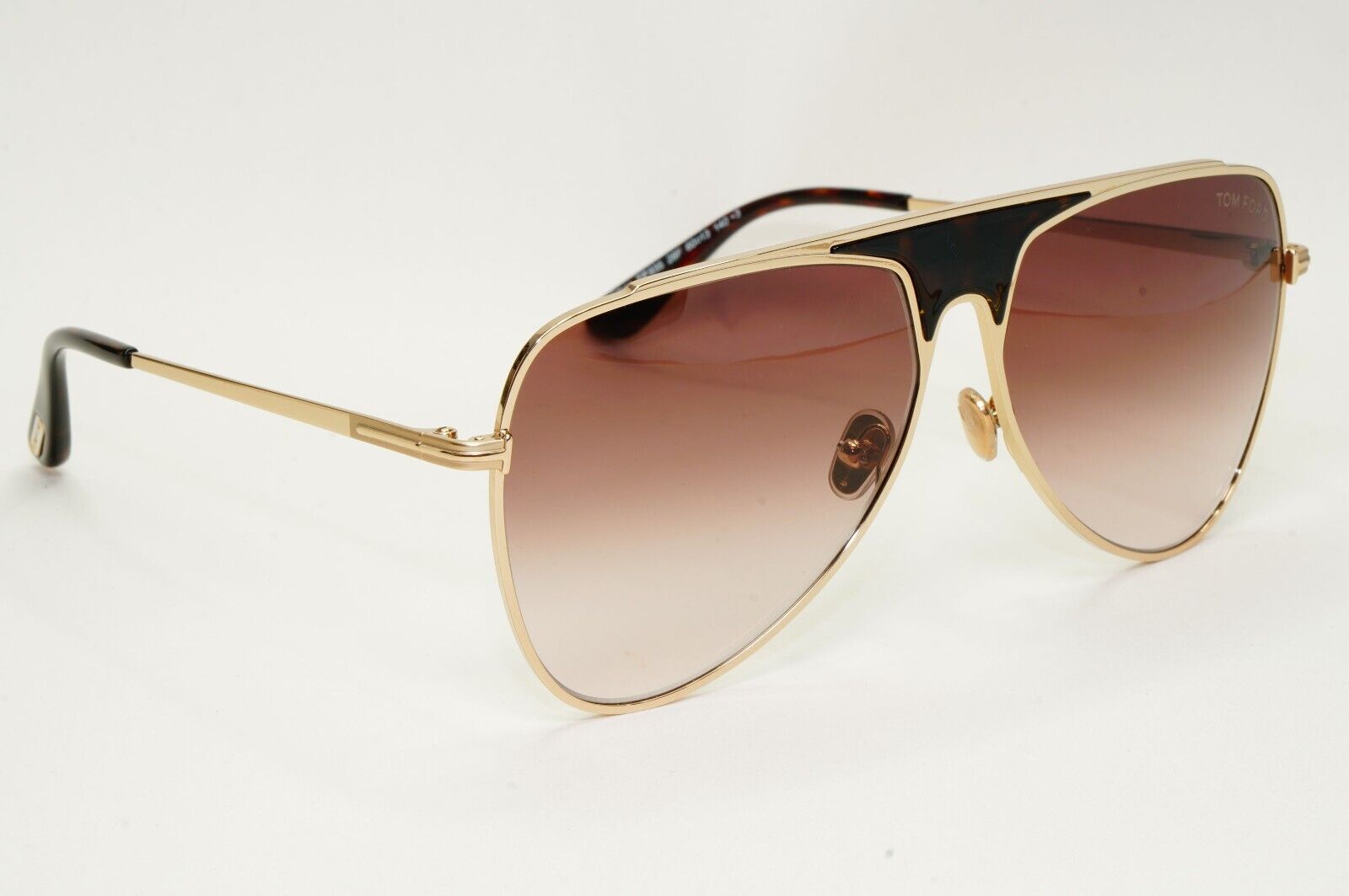 Tom Ford Sunglasses Ethan Gold Square Metal Brown Gradient FT0935 TF 935 28F