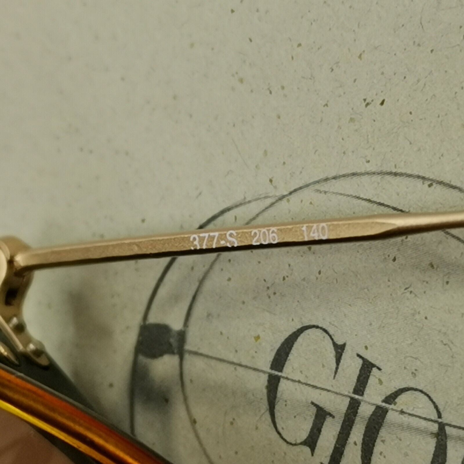 Authentic Giorgio Armani 1997 Vintage Sunglasses Gold Brown Mens Womens 377S 206