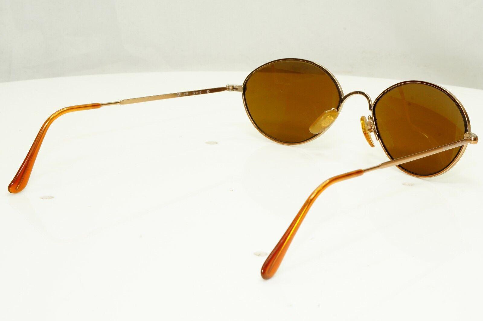 Authentic Giorgio Armani 1997 Vintage Sunglasses Metal Gold Mens Womens 221 816