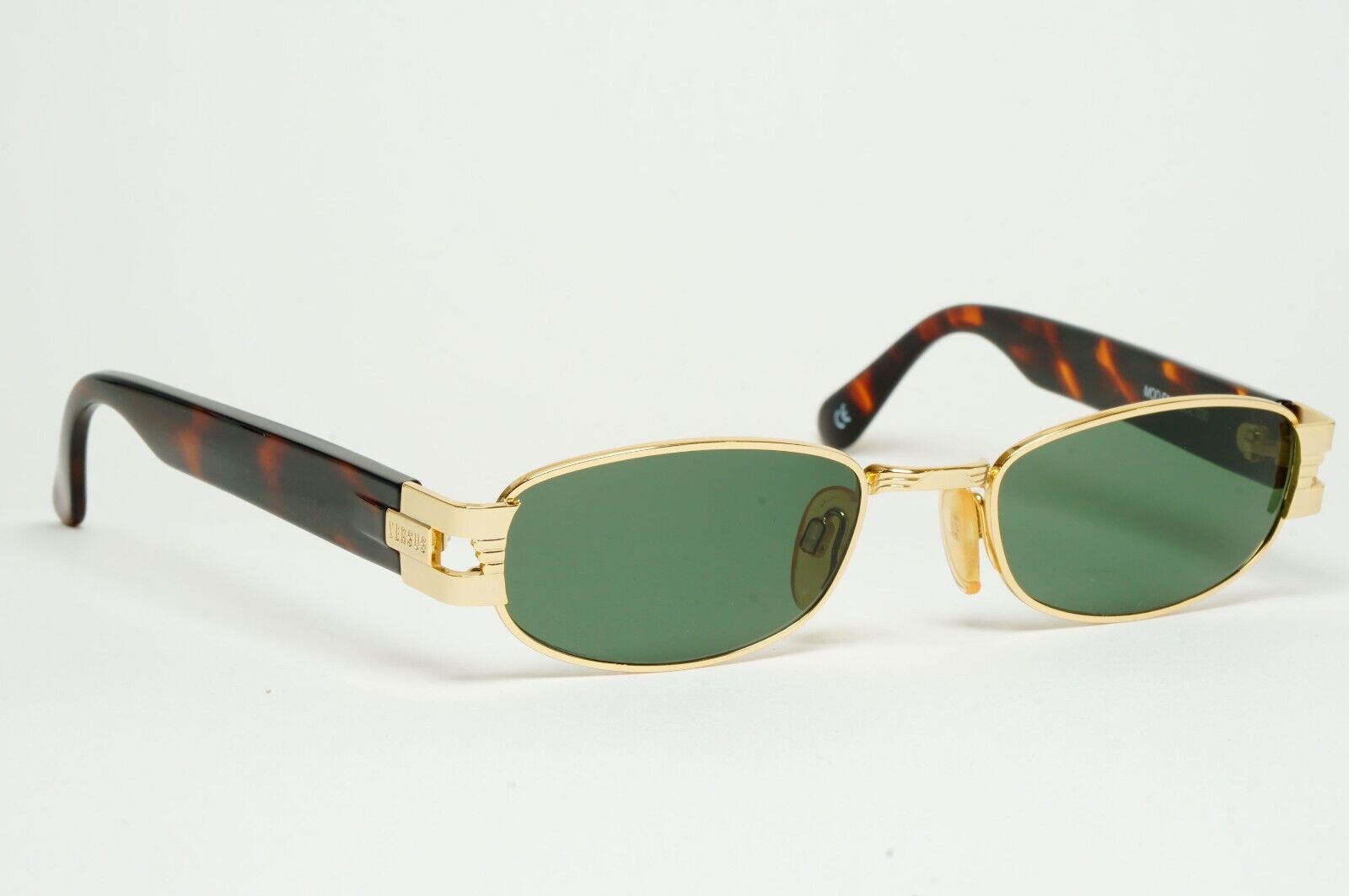 Versus Sunglasses 1996 by Gianni Versace Vintage Gold Green MOD F31 COL 030