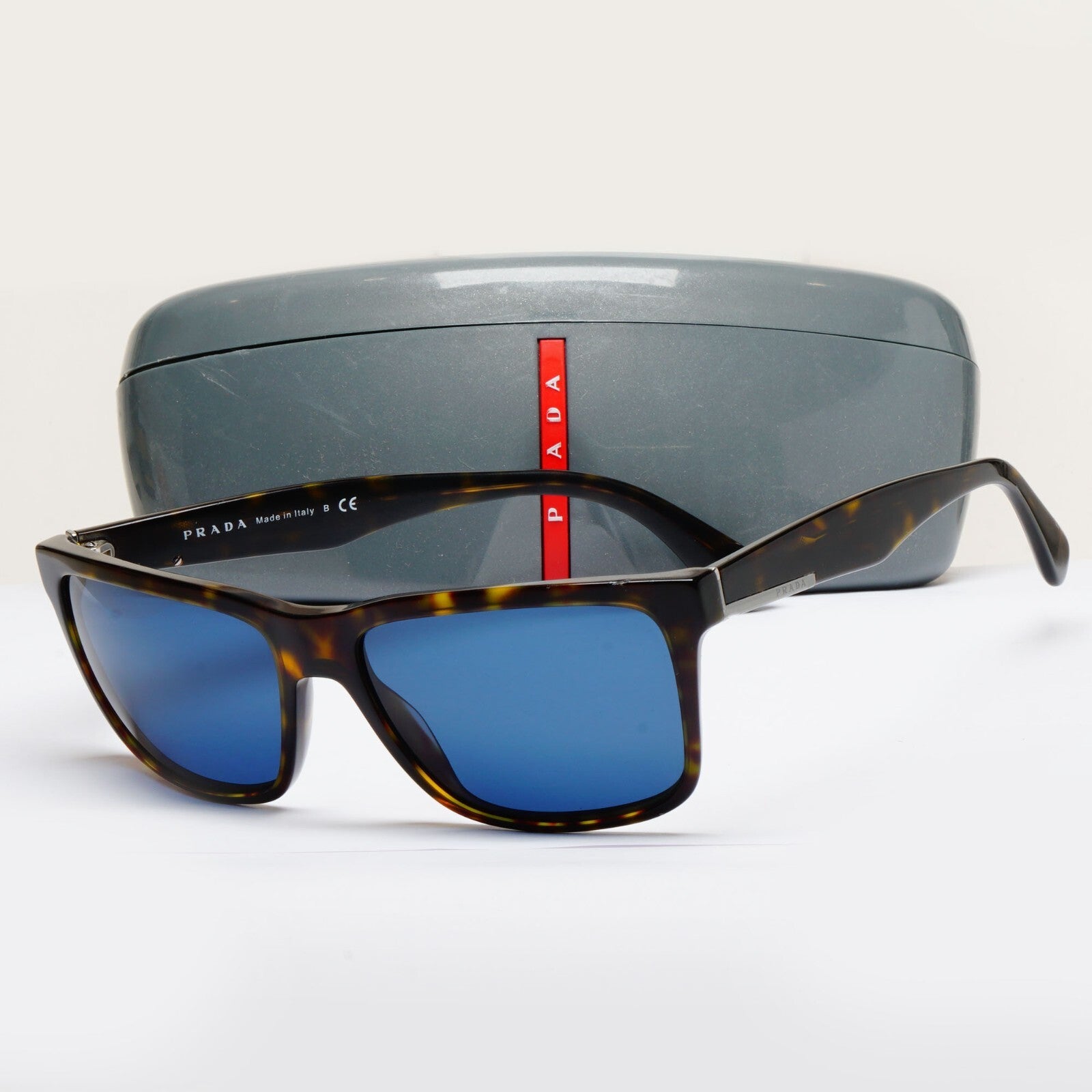 Prada Sunglasses 2015 Brown Blue Square PR19SS SPR 19S HAQ-5P2 59mm 100325