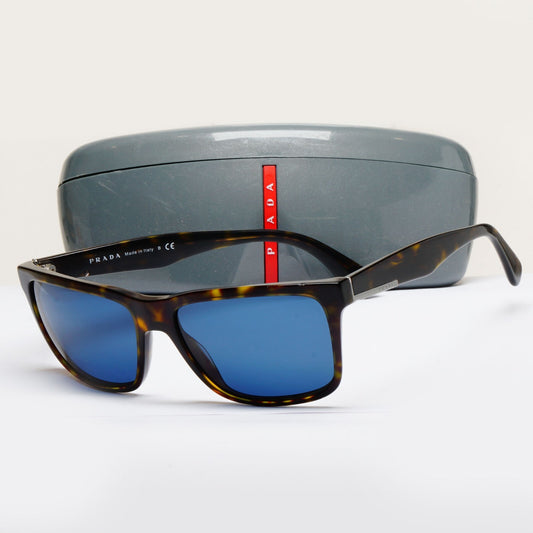 Prada Sunglasses 2015 Brown Blue Square PR19SS SPR 19S HAQ-5P2 59mm 100325