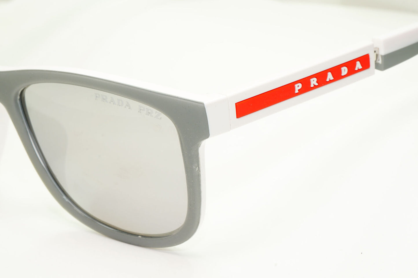 Prada Polarized Mirror Silver Sunglasses Square PS04XS F SPS 04X-F 04S-04L