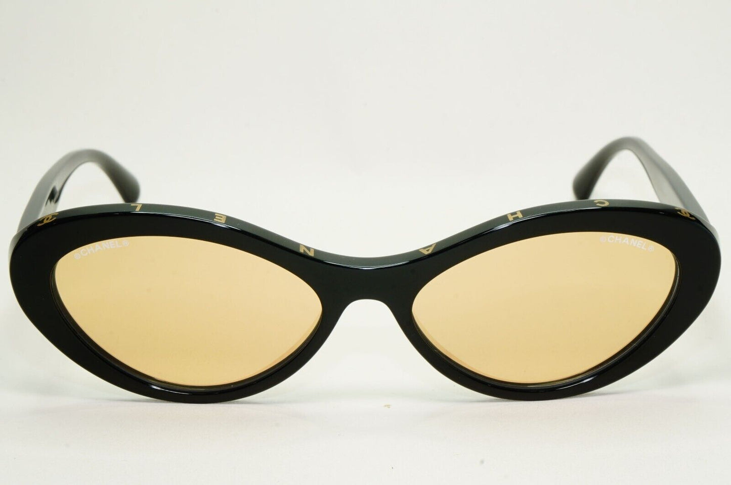 Chanel Sunglasses Letters Black Glossy Gold Mirror 5416 c.622/T6 57mm