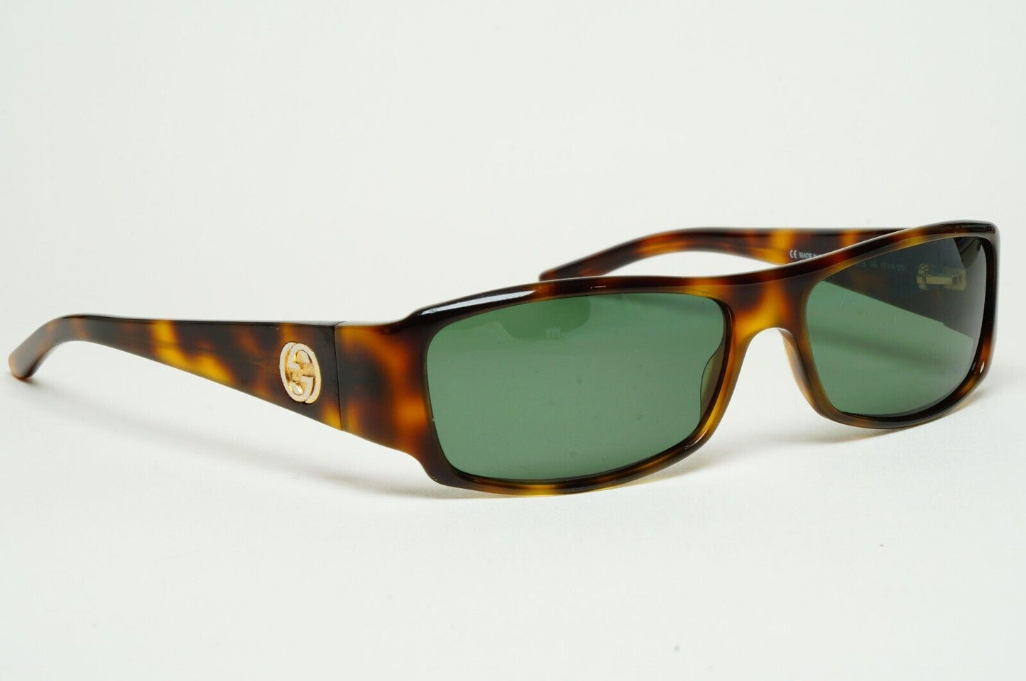 Gucci Sunglasses 1999 Vintage Brown Tortoise Green GG 1482/S 05L 55mm 180125