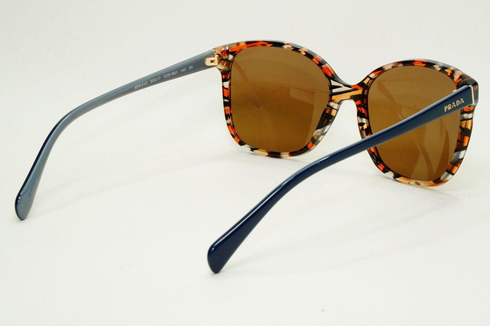 Prada Sunglasses 2017 Square Brown Blue Marble PR01OS SPR 01O CO5-6S1 280924