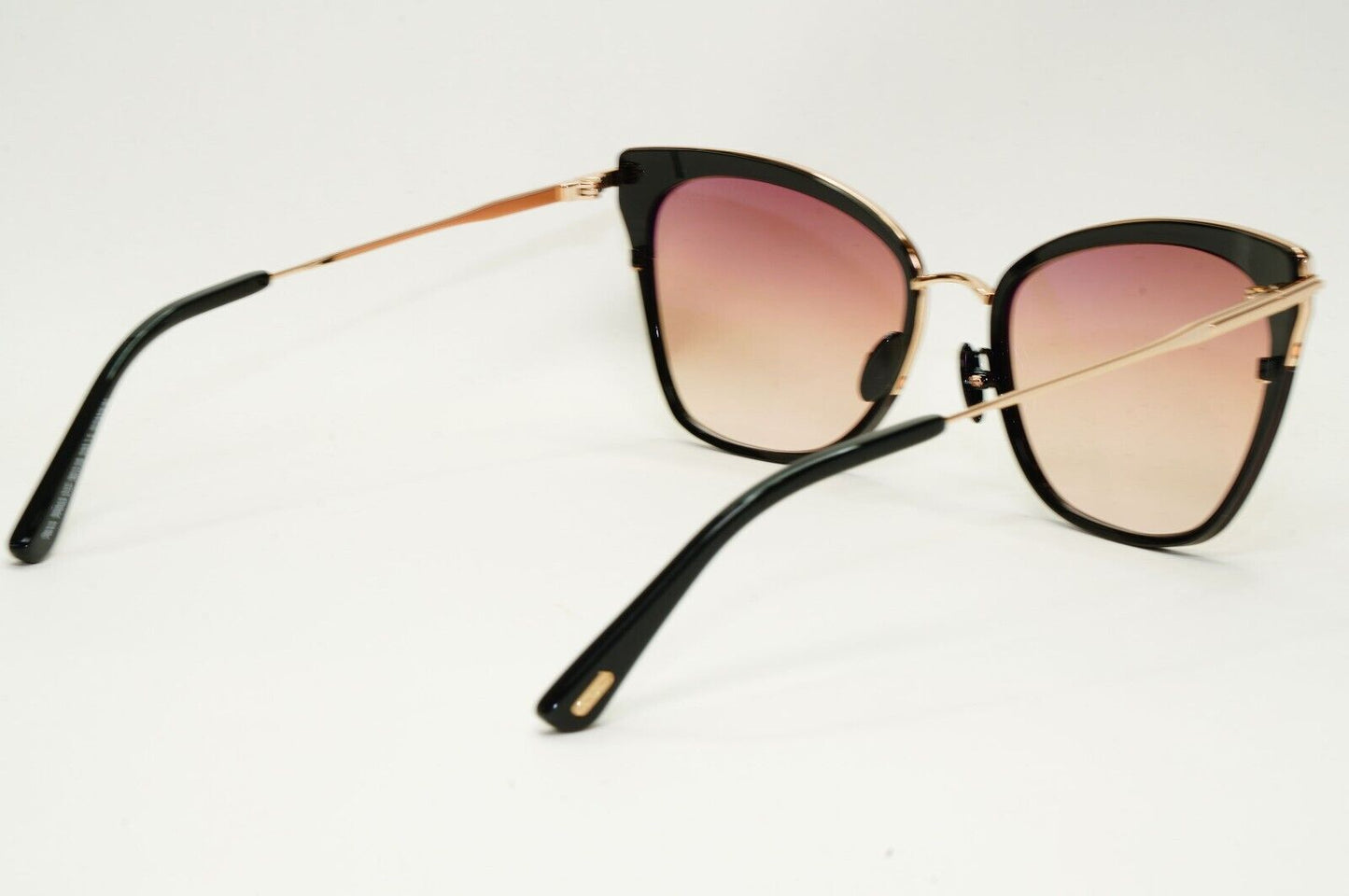 Tom Ford Sunglasses Faryn Titanium Black Gold Brown Gradient FT0843 TF 843 01F
