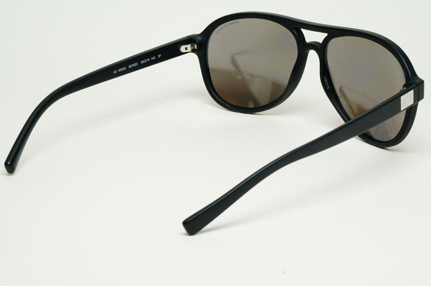 Armani Exchange Sunglasses 2015 Black Polarized Silver AX 4055 8078/Z3 221124