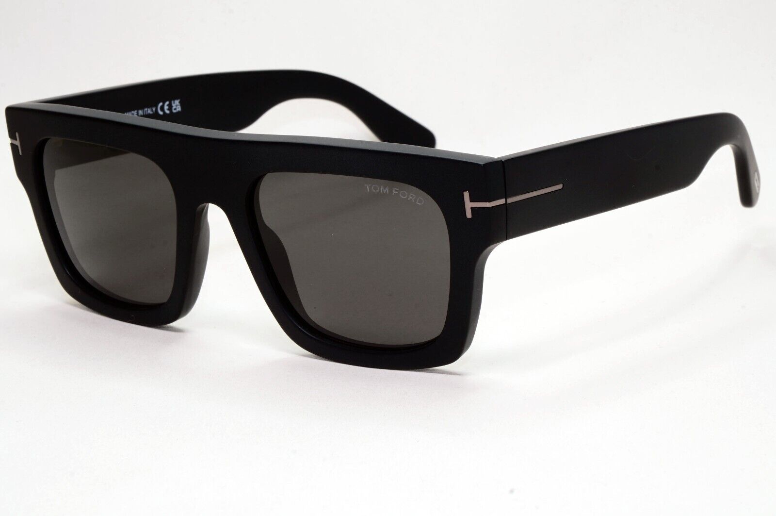 Tom Ford Sunglasses Fausto Black Square Grey Heavy Thick TF 711-N FT0711-N 02A