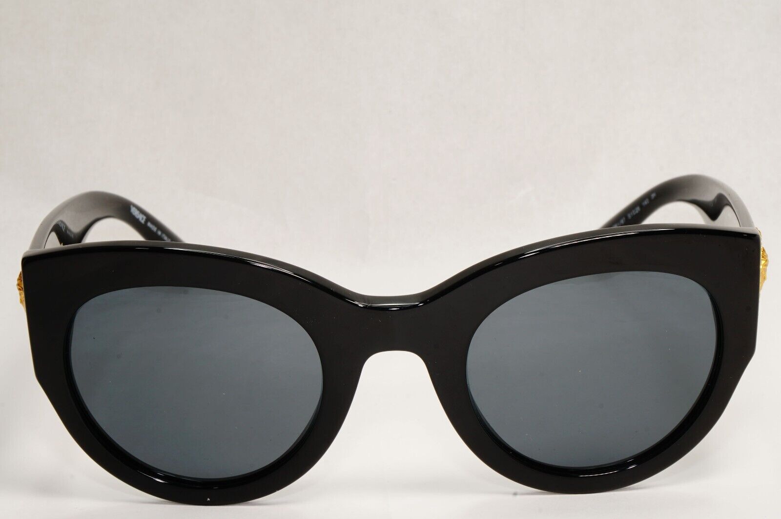 Versace Sunglasses Black Gold Medusa Tribute Edition Grey MOD VE 4353 GB1/87