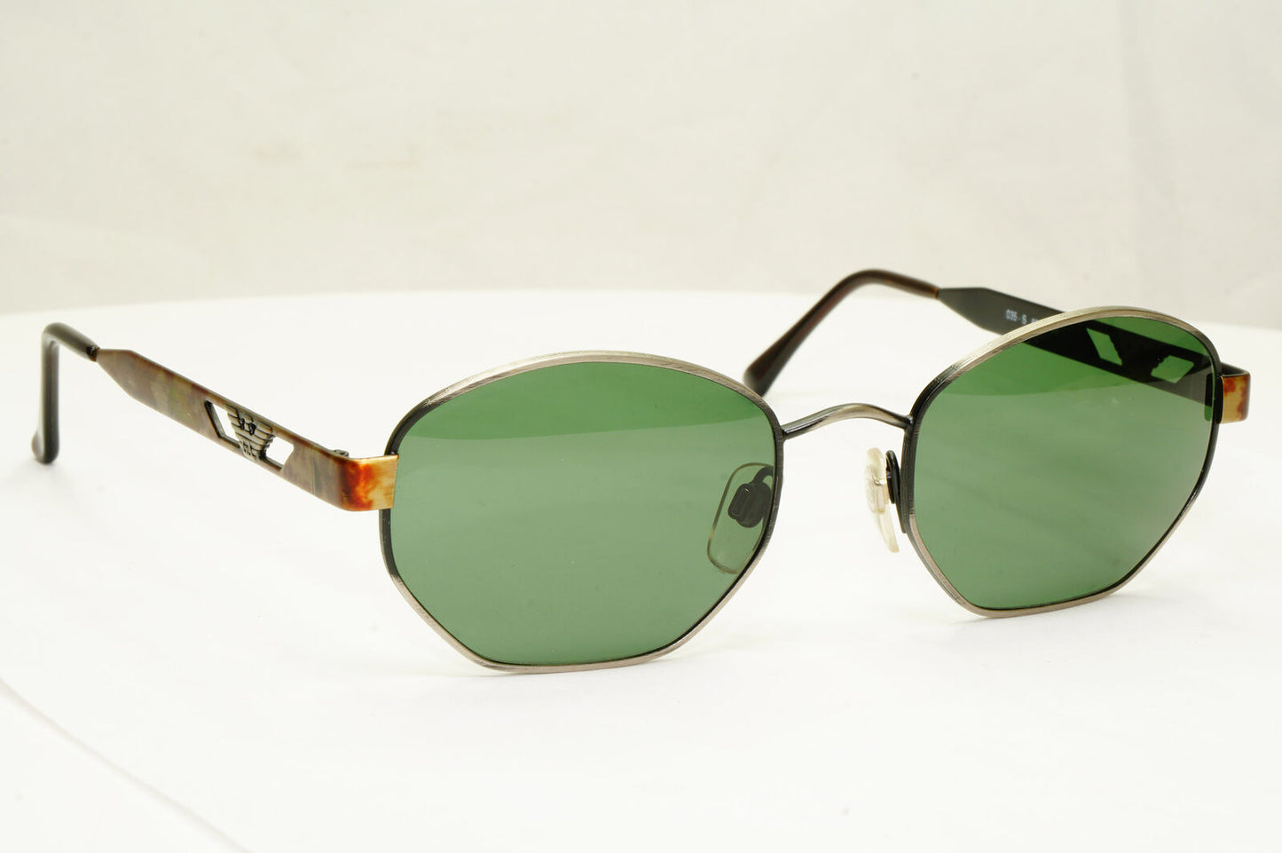 Emporio Armani 1997 Vintage Sunglasses Mens Womens Green Brown Eagle 035-S 872