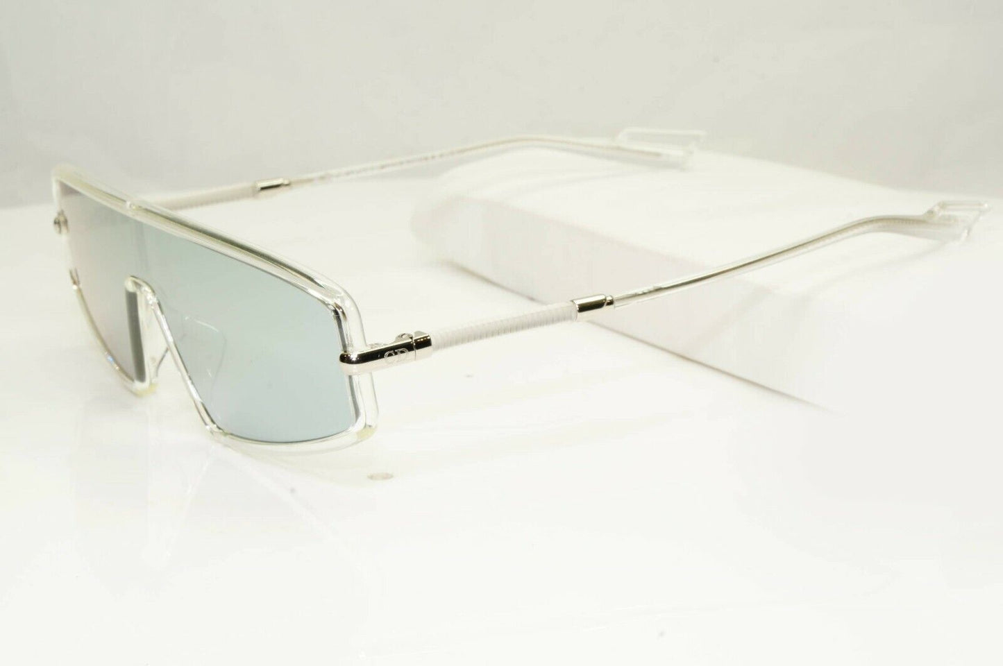 Dior Silver Visor Mask Homme Mens Sunglasses Mirror Visor Shield Mercure 9000T
