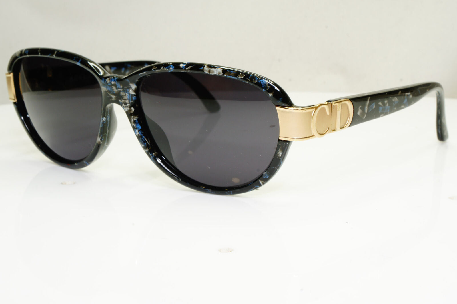Authentic DIOR Womens 1995 Vintage Austria Sunglasses Marble Gold 2917 95 30534
