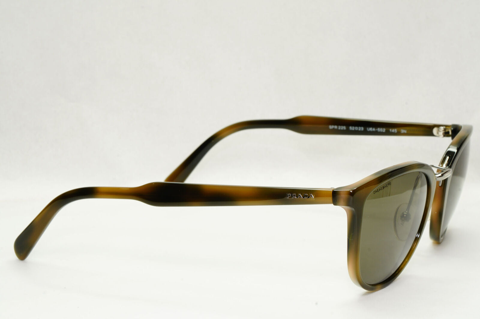 Prada Sunglasses Brown Green Dull Pale Square Tortoise PR22SS SPR 22S U6A-5S2
