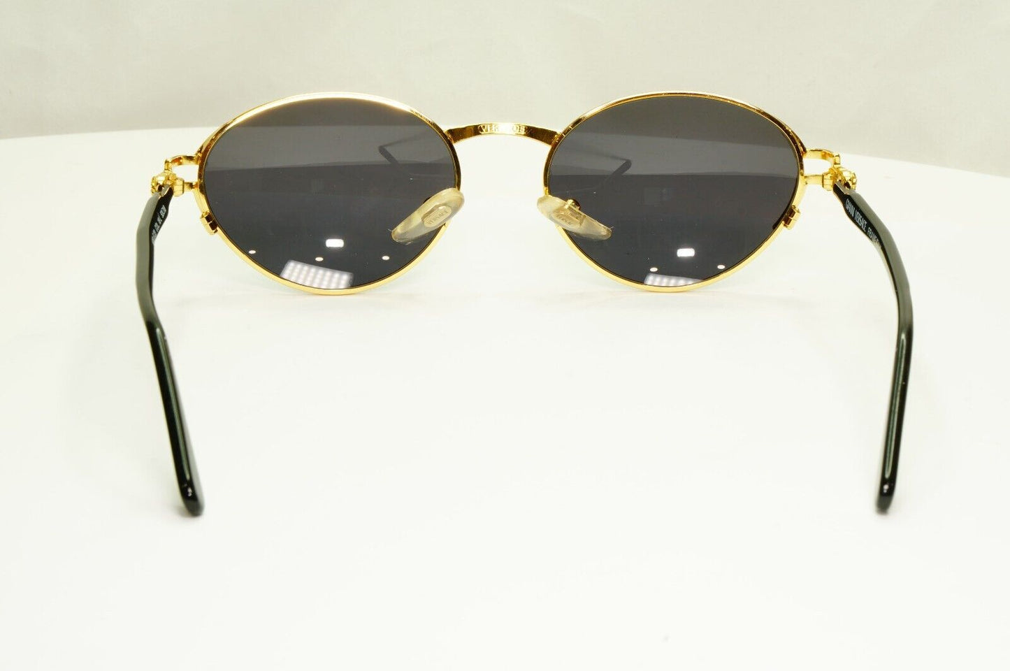Gianni Versace 1995 Vintage Sunglasses Gold Medusa Black MOD G23 COL 18L