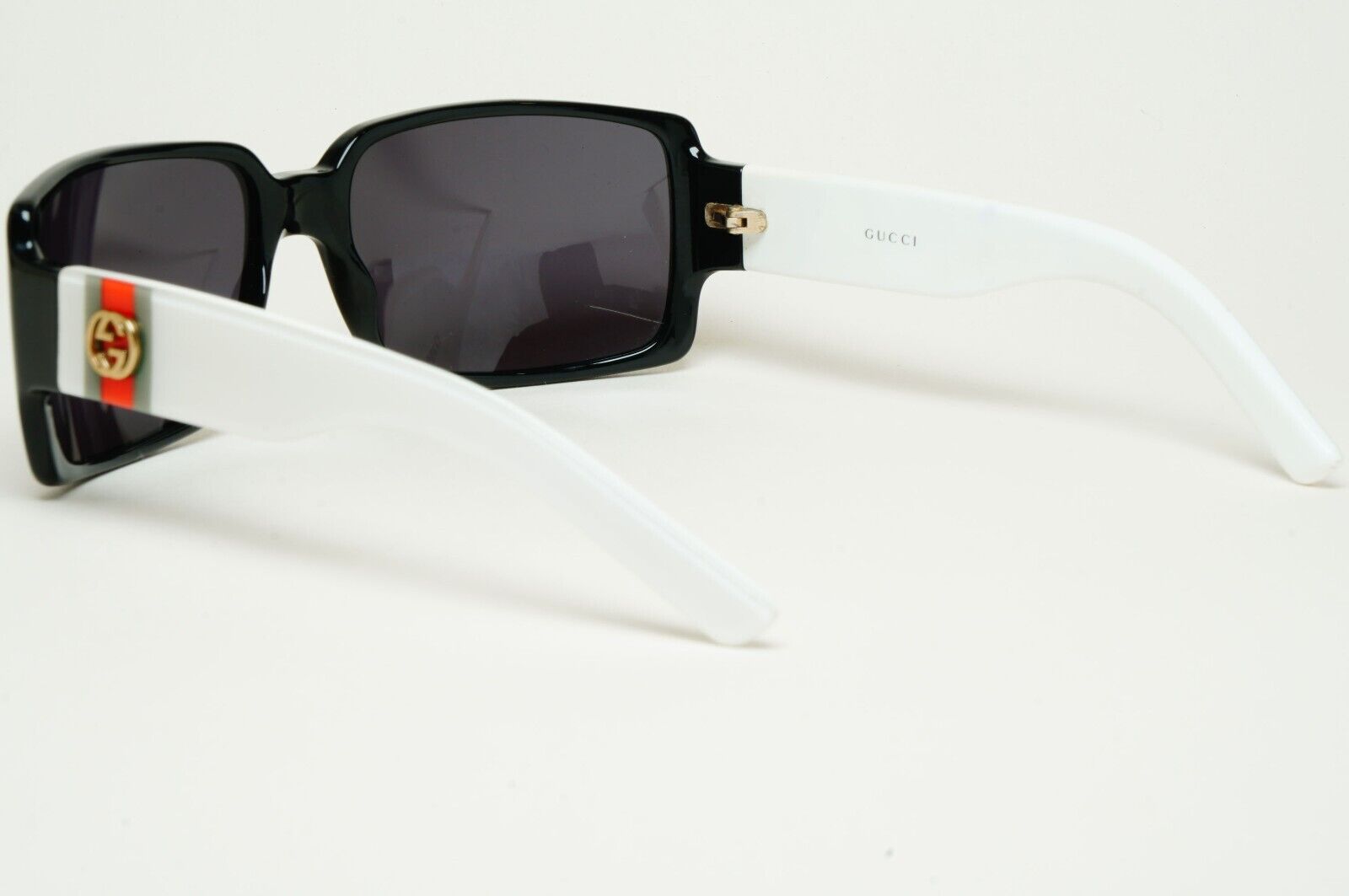 Gucci Sunglasses 2005 Vintage Black Wrap White GG 2563/S PR7 60mm 110225