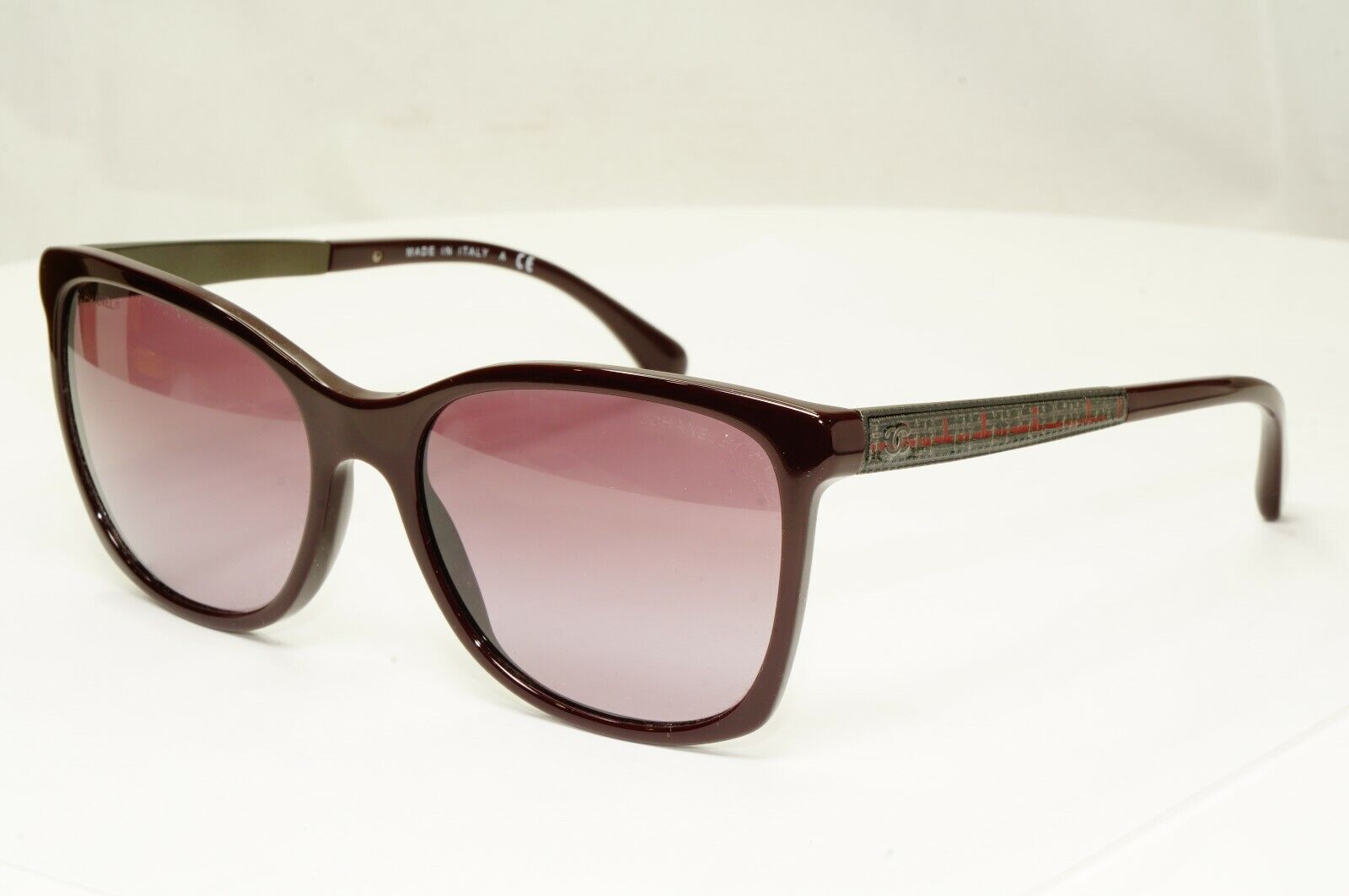 Chanel Sunglasses Burgundy Bordo Gradient Square Womens 5348 1461/S1 25640