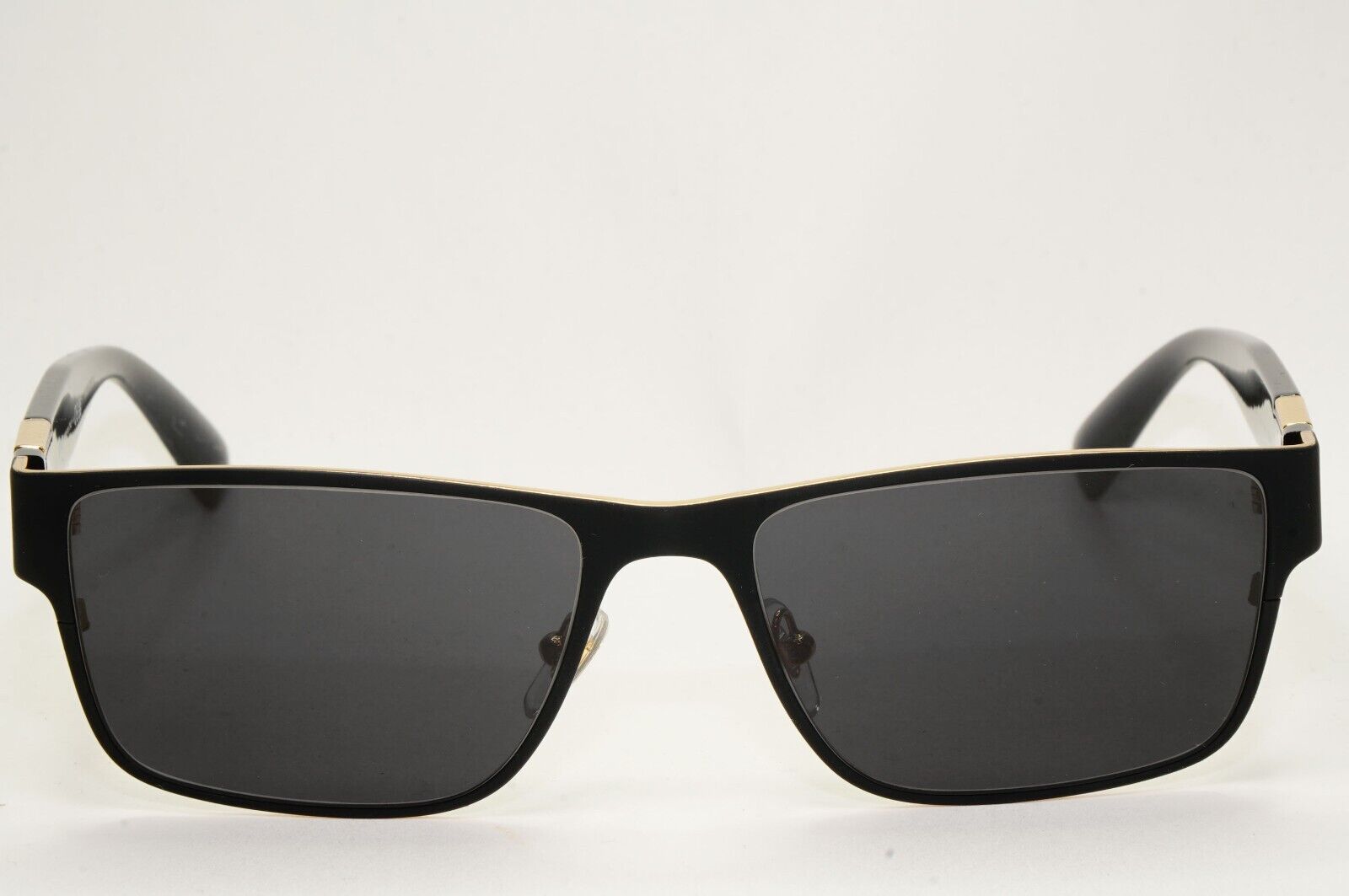 Versace Sunglasses Black Square Gold Medusa MOD VE 1274 1436 55mm