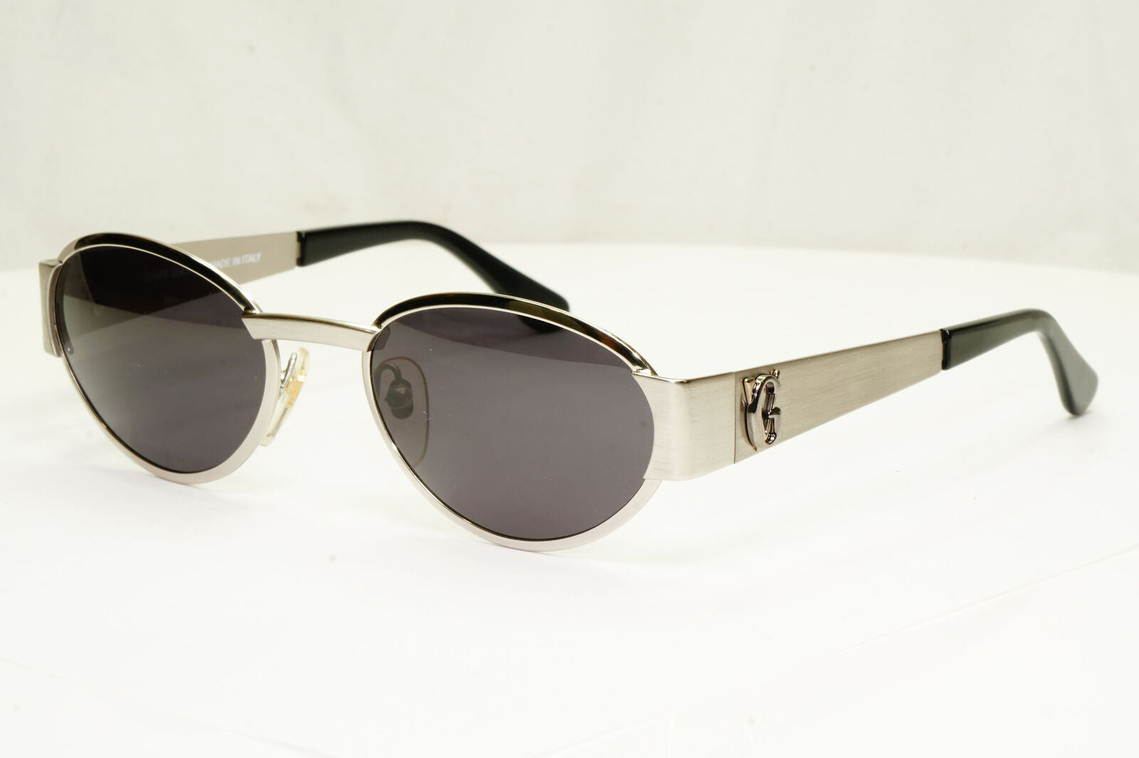 Gianni Versace 1996 Vintage Mens Metal Silver Sunglasses GV MOD S76 COL 26M