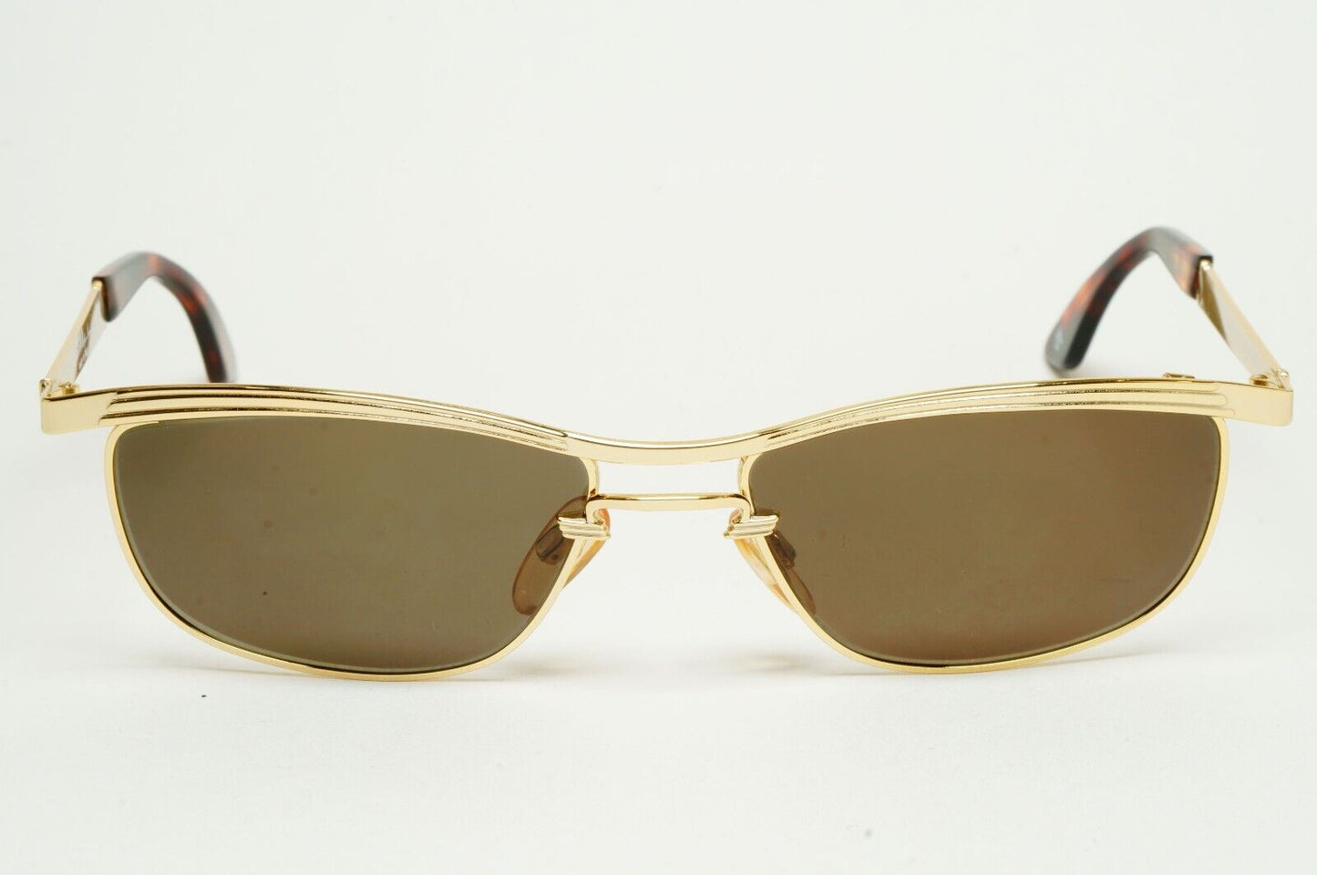 Versus Sunglasses 1996 by Gianni Versace Vintage Gold Brown MOD F01 COL 030