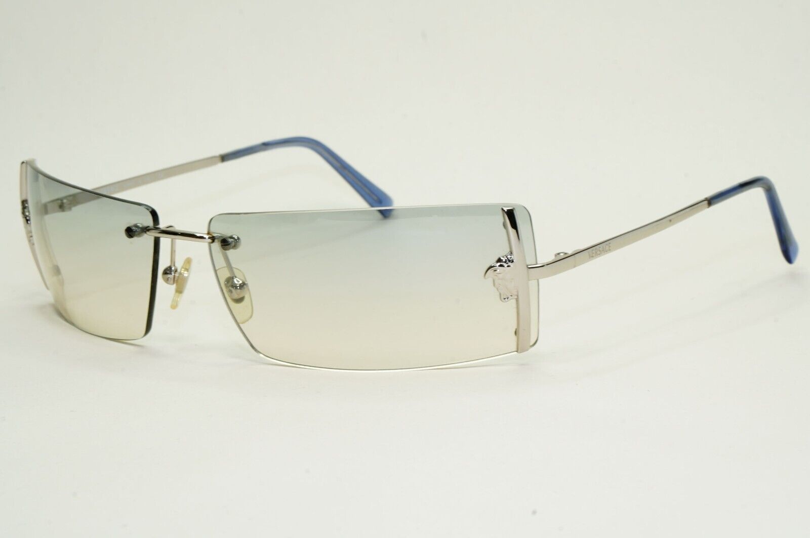Versace Sunglasses 2003 Vintage Silver Rimless Medusa MOD N29 26M/543 050824