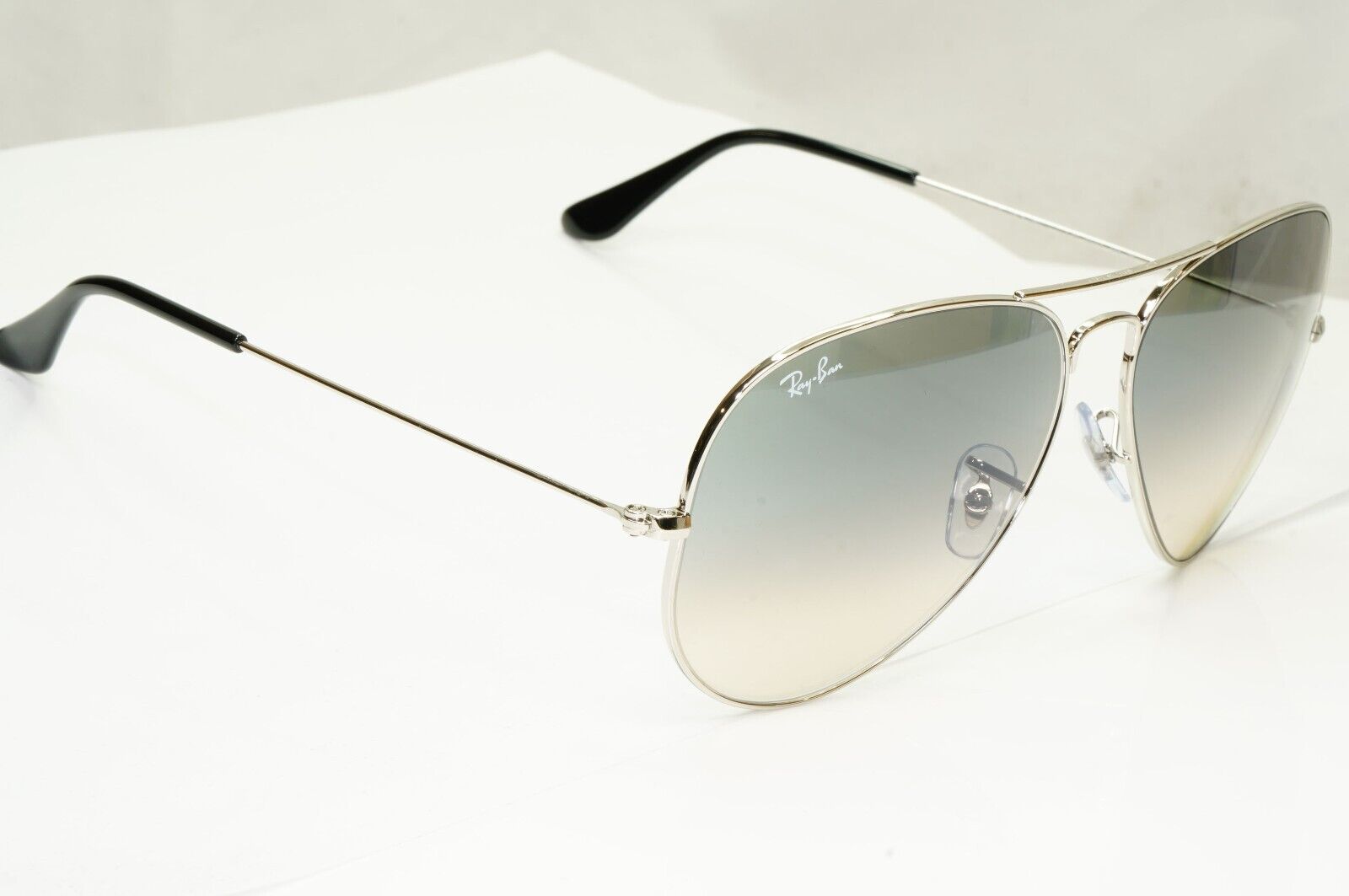 Ray-Ban Sunglasses Aviator Silver Grey Gradient Large Metal RB 3025 003/32 62mm