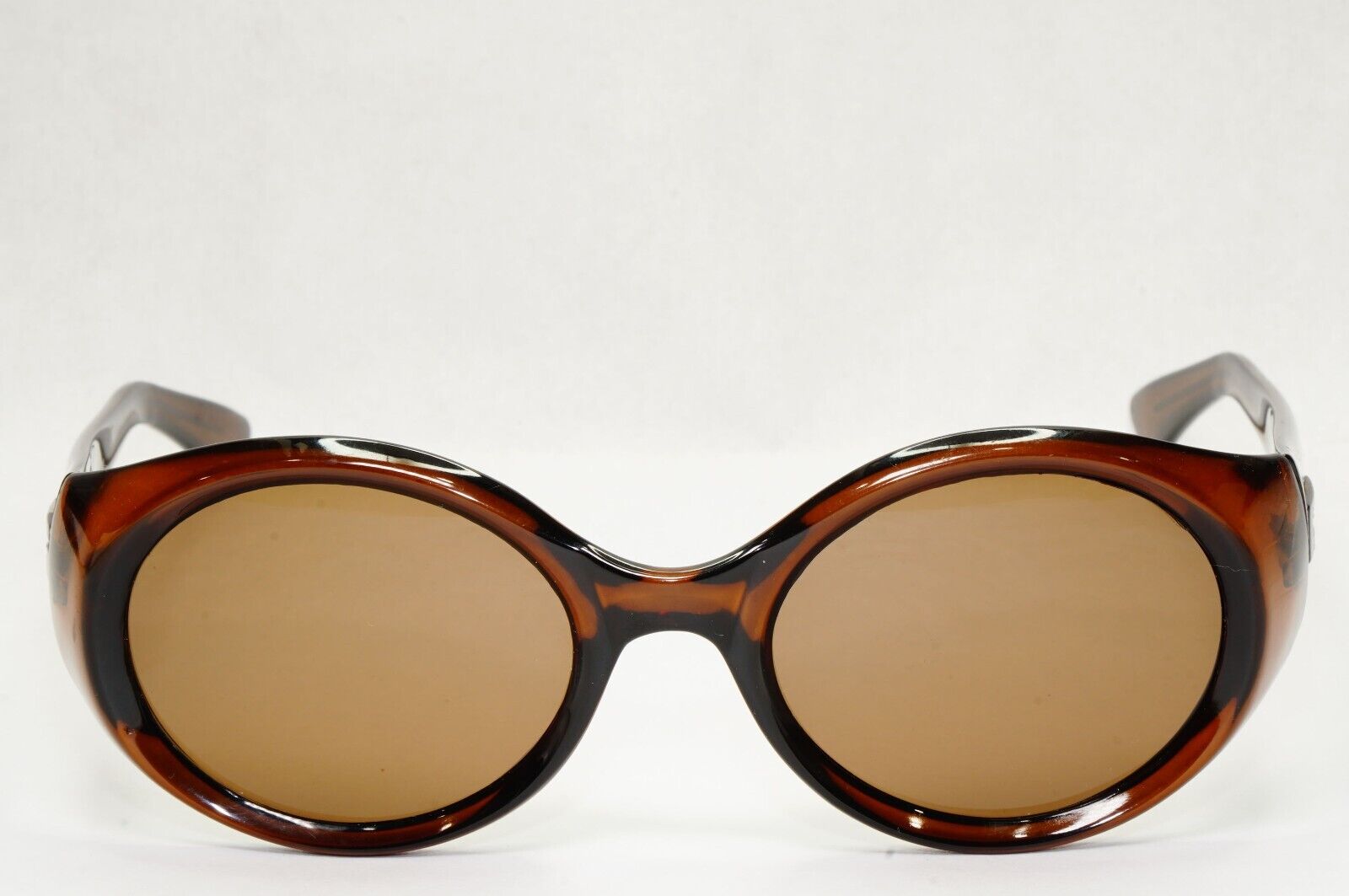Gucci Sunglasses 1997 Vintage Brown Transparent Oval Retro GG 2434/S 9UE 121223