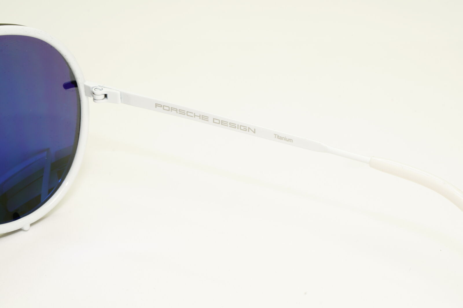 Porsche Design Titanium Japan Sunglasses Pilot White P8478 P 60mm Small Unisex