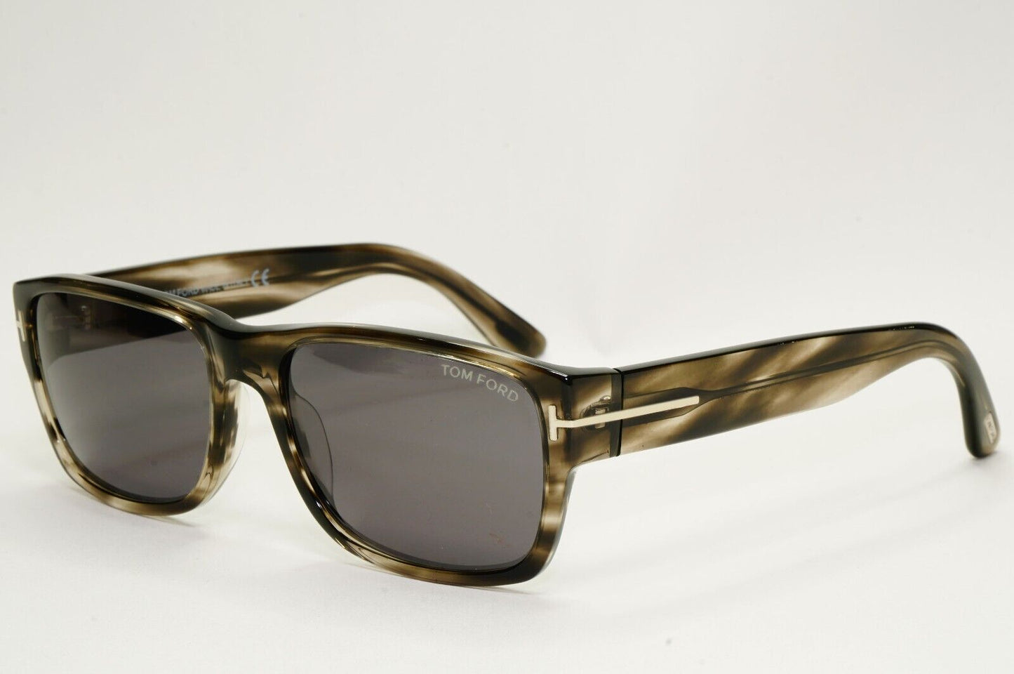 Tom Ford Sunglasses Mason Grey Brown Marble Tortoise Square TF 445 FT0445 56mm