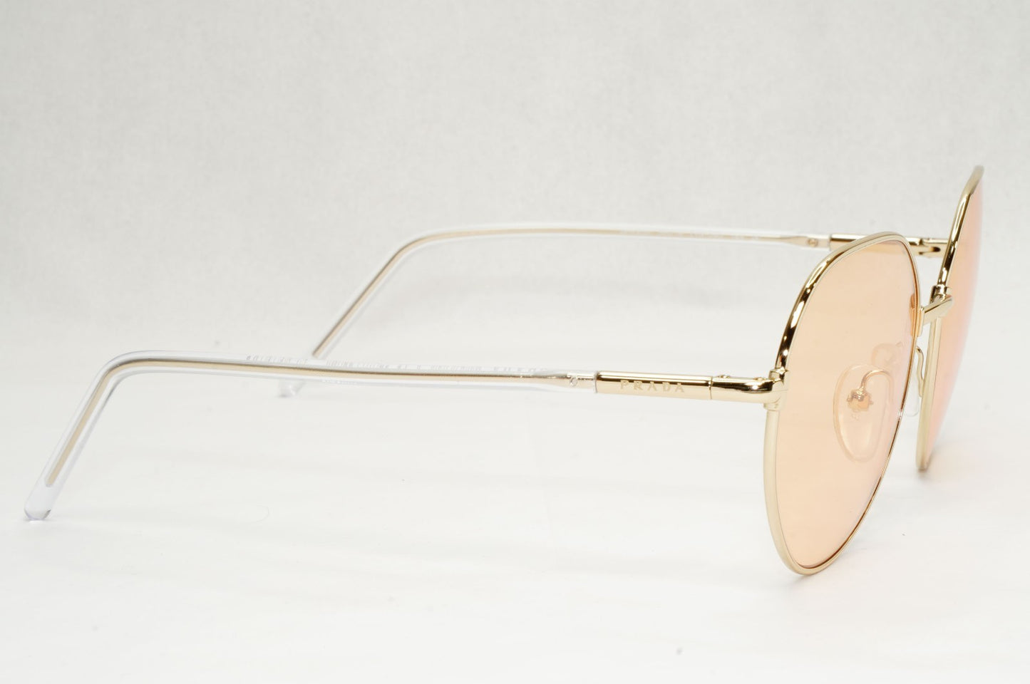 Prada Sunglasses Photochromic Gold Yellow Orange Round PR65XS SPR 65X ZVN-09D